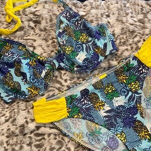Simply Be Pineapple Print Bikini